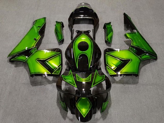 Carene Moto Honda CBR600RR 2003-2004 - Verde Nero Lucido