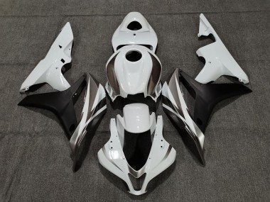Carene Moto Honda CBR600RR 2007-2008 - Bianco Nero Opaco
