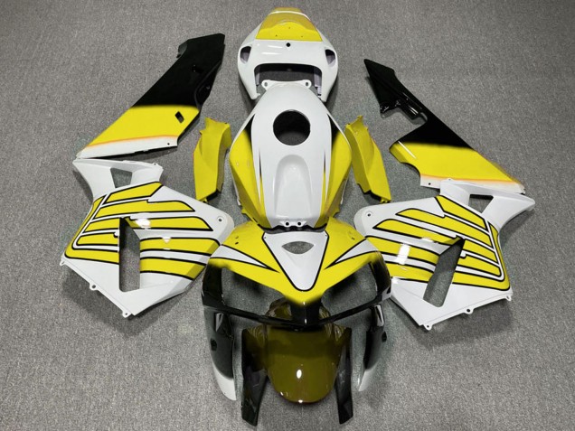 Carene Moto Honda CBR600RR 2005-2006 - Giallo Bianco Ali