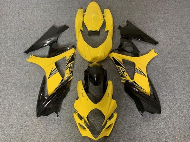 Carene Moto Suzuki GSXR 1000 2007-2008 - Giallo Nero Lucido