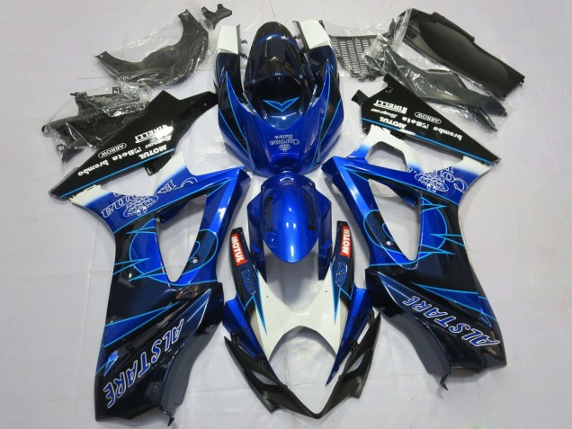 Carene Moto Suzuki GSXR 1000 2007-2008 - Blu Nero Corona