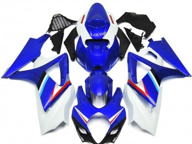 Carene Moto Suzuki GSXR 1000 2007-2008 - Blu Bianco Rosso Nero
