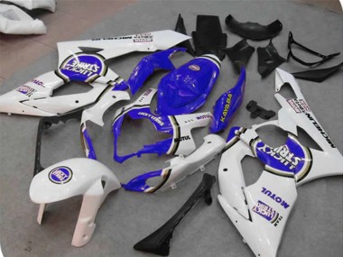 Carene Moto Suzuki GSXR 1000 2005-2006 - Bianco Blu Lucky Strike