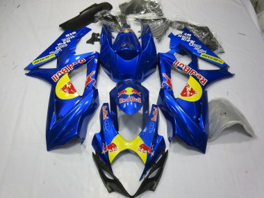Carene Moto Suzuki GSXR 1000 2007-2008 - Blu Giallo Red Bull