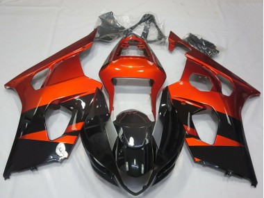 Carene Moto Suzuki GSXR 1000 2003-2004 - Burnt Arancia Nero Lucido