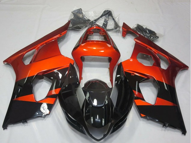 Carene Moto Suzuki GSXR 1000 2003-2004 - Burnt Arancia Nero Lucido