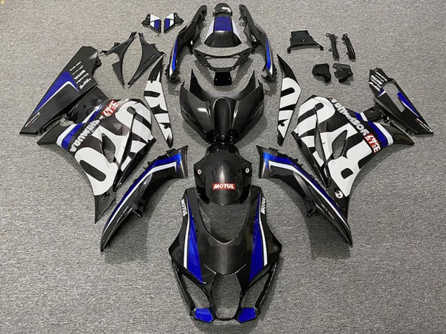 Carene Moto Suzuki GSXR 1000 2017-2024 - Fibra di Carbonio Stile Blu