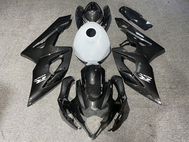 Carene Moto Suzuki GSXR 1000 2005-2006 - Fibra di Carbonio Stile Lucido Bianco