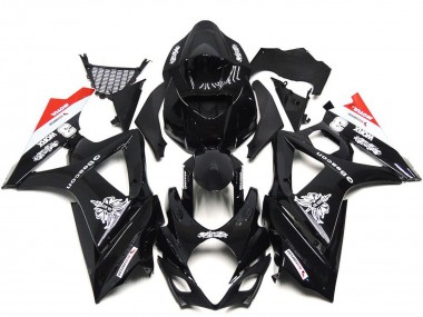 Carene Moto Suzuki GSXR 1000 2007-2008 - Nero Lucido Bianco Rosso