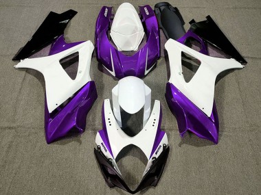 Carene Moto Suzuki GSXR 1000 2007-2008 - Bianco Viola Nero