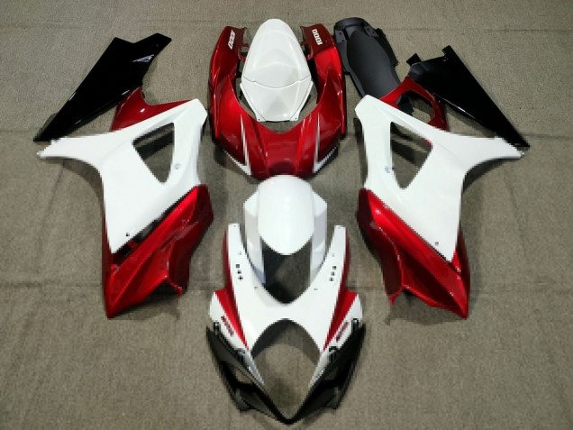Carena Moto Suzuki GSXR 1000 2007-2008 - Bianco Rosso Nero