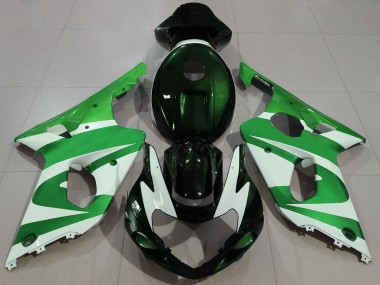 Carene Moto Suzuki GSXR 1000 2000-2002 - Verde Bianco Nero