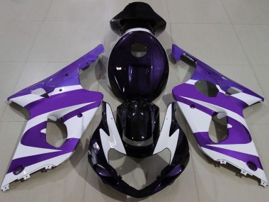 Carene Moto Suzuki GSXR 1000 2000-2002 - Viola Bianco Nero