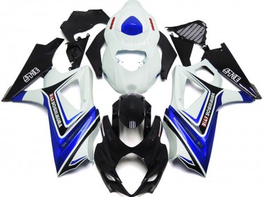 Carene Moto Suzuki GSXR 1000 2007-2008 - Bianco Blu Nero OEM Stile