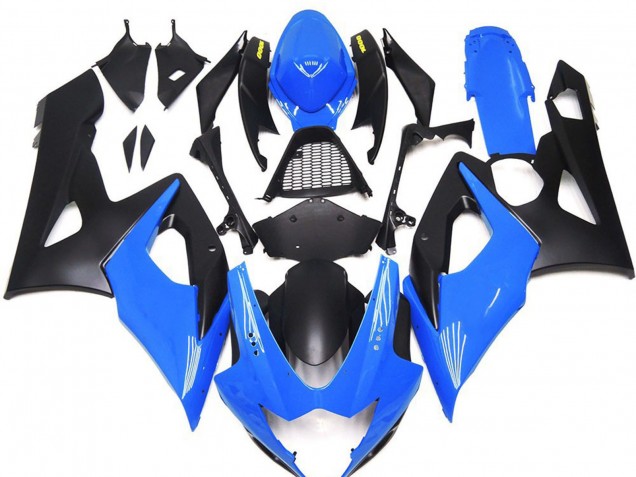Carene Moto Suzuki GSXR 1000 2005-2006 - Blu Nero Opaco Giallo