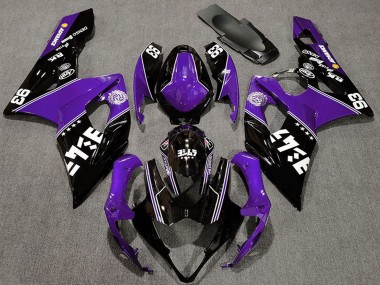 Carene Moto Suzuki GSXR 1000 2005-2006 - Viola Nero Lucido Bianco