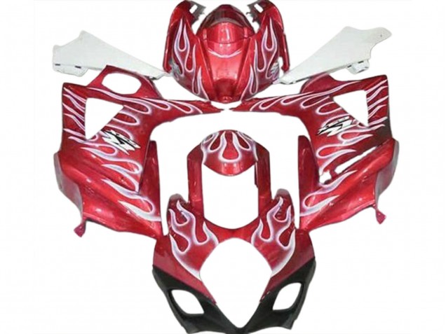 Carene Moto Suzuki GSXR 1000 2007-2008 - Rosso Bianco Fiamma