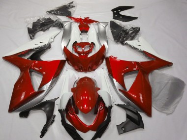 Carene Moto Suzuki GSXR 1000 2009-2016 - Bianco Argento Rosso