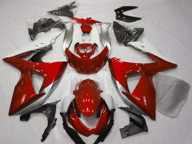 Carene Moto Suzuki GSXR 1000 2009-2016 - Bianco Argento Rosso