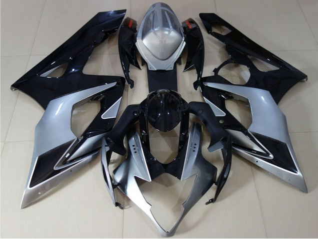 Carene Moto Suzuki GSXR 1000 2005-2006 - Nero Lucido Argento