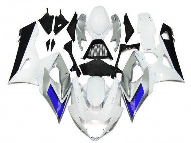 Carene Moto Suzuki GSXR 1000 2005-2006 - Lucido Bianco Argento Blu