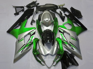 Carene Moto Suzuki GSXR 1000 2005-2006 - Verde Argento Nero