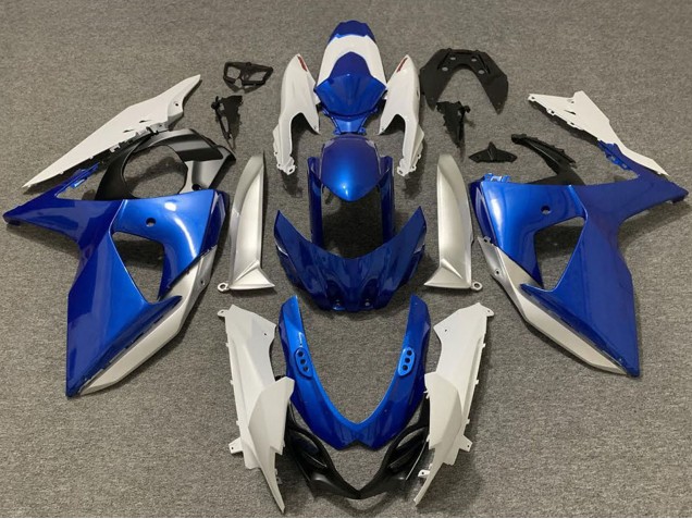 Carene Moto Suzuki GSXR 1000 2009-2016 - Bianco Argento Blu