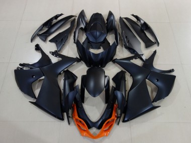 Carene Moto Suzuki GSXR 1000 2009-2016 - Nero Opaco Arancia