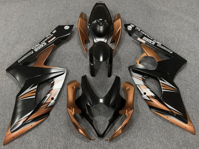 Carene Moto Suzuki GSXR 1000 2005-2006 - Nero Opaco Bronzo