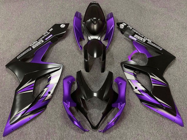 Carena Moto Suzuki GSXR 1000 2005-2006 - Nero Opaco Viola