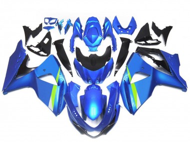 Carene Moto Suzuki GSXR 1000 2009-2016 - Blu Verde Nero