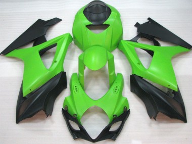 Carene Moto Suzuki GSXR 1000 2007-2008 - Verde Nero Opaco