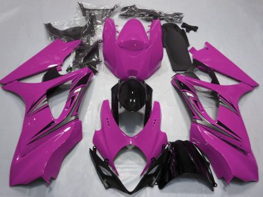 Carene Moto Suzuki GSXR 1000 2007-2008 - Rosa Nero Lucido OEM Stile