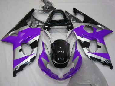 Carene Moto Suzuki GSXR 1000 2000-2002 - Viola Argento Nero Lucido OEM Stile