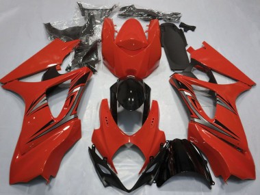 Carene Moto Suzuki GSXR 1000 2007-2008 - Rosso Nero Lucido OEM Stile