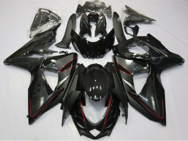 Carene Moto Suzuki GSXR 1000 2009-2016 - Nero Lucido Rosso