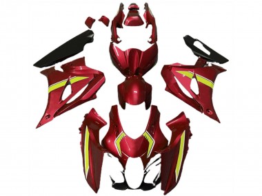 Carene Moto Suzuki GSXR 1000 2017-2024 - Rosso Giallo Stile
