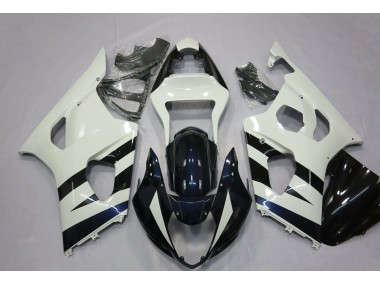 Carene Moto Suzuki GSXR 1000 2003-2004 - Bianco Nero Lucido