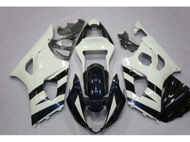 Carene Moto Suzuki GSXR 1000 2003-2004 - Bianco Nero Lucido