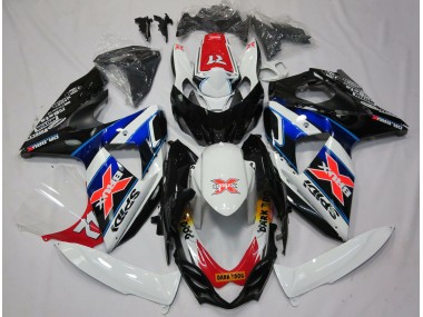 Carene Moto Suzuki GSXR 1000 2009-2016 - Bianco Blu Rosso Nero X