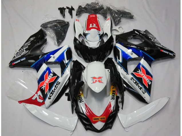 Carene Moto Suzuki GSXR 1000 2009-2016 - Bianco Blu Rosso Nero X