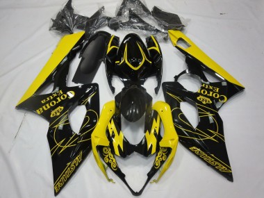 Carene Moto Suzuki GSXR 1000 2005-2006 - Giallo Nero Corona Alstare