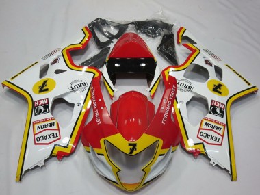 Carene Moto Suzuki GSXR 600 / GSXR 750 2004-2005 - Bianco Rosso Giallo