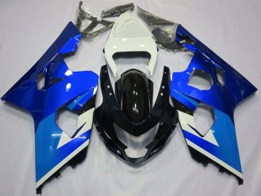 Carene Moto Suzuki GSXR 600 / GSXR 750 2004-2005 - Bianco Blu Nero