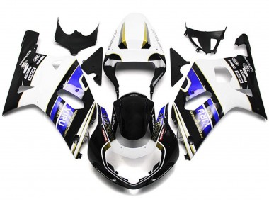 Carene Moto Suzuki GSXR 600 / GSXR 750 2001-2003 - Bianco Blu Nero Lucido Viru Stile