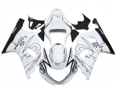 Carena Moto Suzuki GSXR 600 / GSXR 750 2001-2003 - Bianco Nero Corona Alstare
