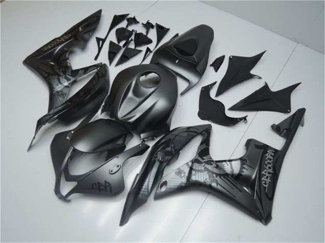 Carene Moto Honda CBR600RR 2007-2008 - Nero Opaco Graffiti