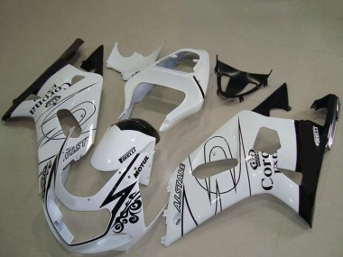 Carene Moto Suzuki GSXR 600 / GSXR 750 2001-2003 - Bianco Nero Corona Alstare