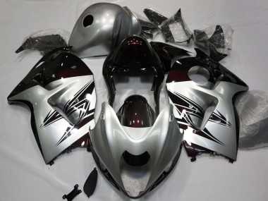 Carene Moto Suzuki GSXR 1300 1996-2007 - Argento Rosso Scuro