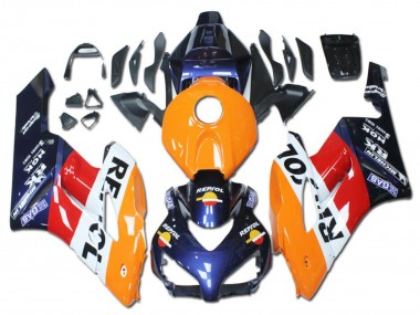 Carene Moto Honda CBR1000RR 2004-2005 - Arancia Rosso Bianco Blu Repsol